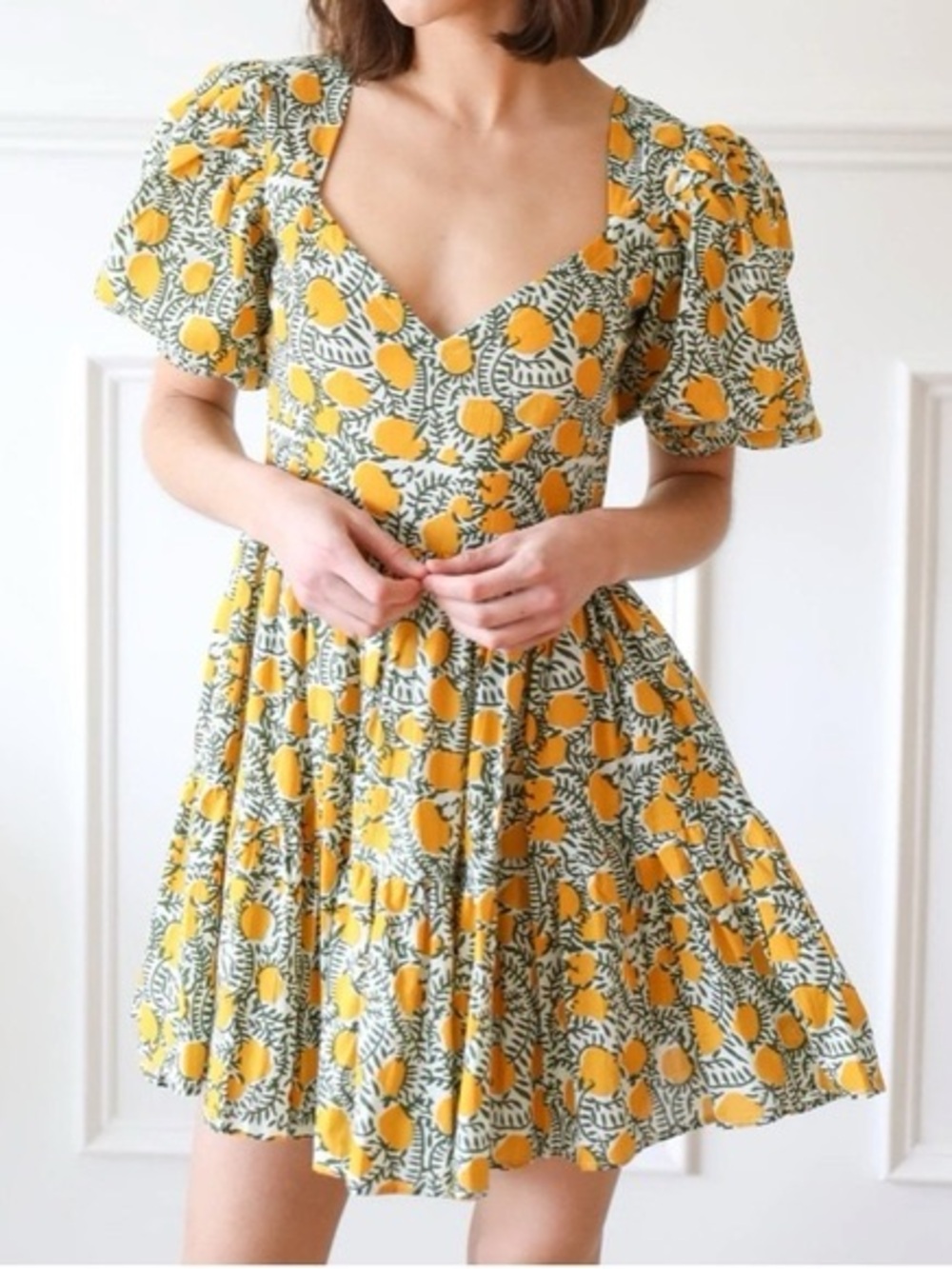 Mille Aneli Dress in Citrus Print size XS